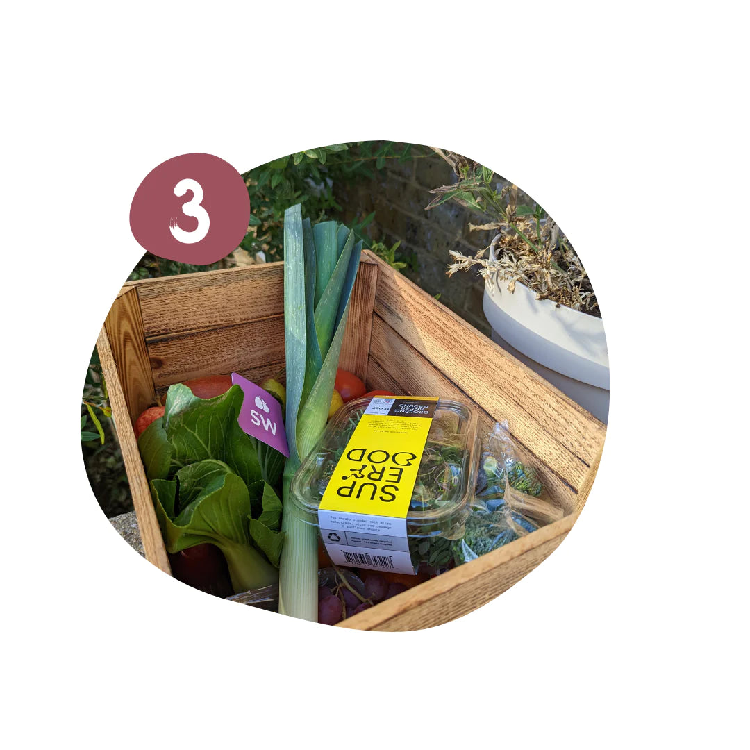 Image of London Veg Box on the doorstep